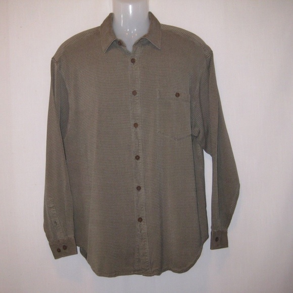Tommy Bahama Waffle Knit Silk Shirt Sz L - Picture 1 of 8